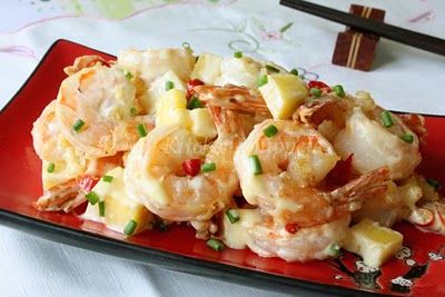 Wasabi Mayo Shrimps Wasabi Shrimp Recipe, Mayo Shrimp, Wasabi Mayo, Prawn Dishes, Great Appetizers, Best Appetizers, Asian Cooking, Seafood Dishes, Spicy Recipes