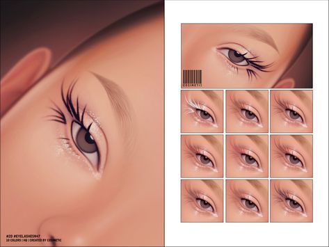 Sims 4 Cc Patreon Free Maxis Match, Sims4 Cc Skin Details Eyelashes, Sims 4 Cc Maxis Match Lashes, Sims 4 Cc Maxis Match Eyelashes, Sims 4 Cc Lashes Skin Details, The Sims Recourse, Sims Eyelashes, Sims 4 Eyelashes, Sims 4 Makeup