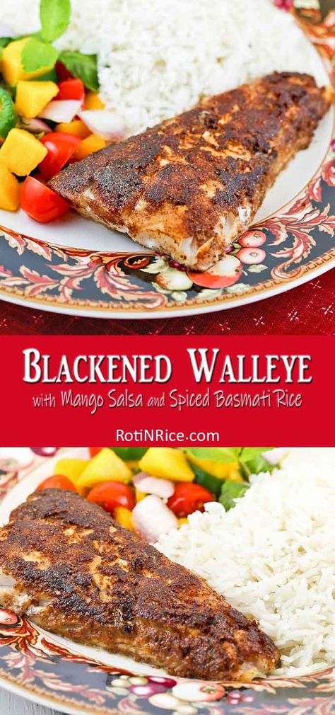 Blackened Walleye Recipes, Blackened Walleye, Grilled Walleye Recipes, Pickerel Recipes, Grilled Walleye, Pescatarian Dishes, Walleye Recipes, Walleye Fish, Fish Dinners