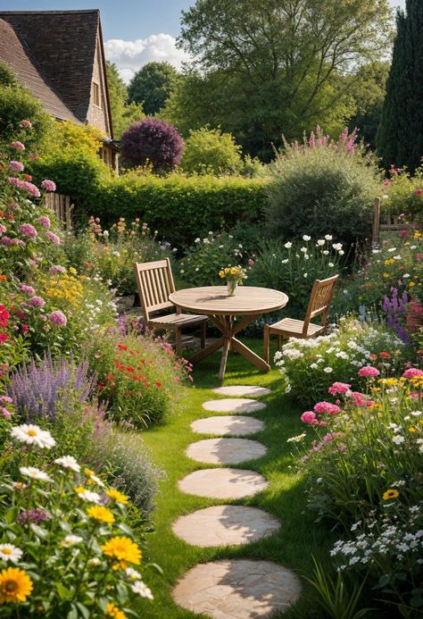 Cottage Garden Design, Have Inspiration, Dream Backyard, Garden Layout, Garden Cottage, Back Garden, Small Gardens, Garden Spaces, Front Garden