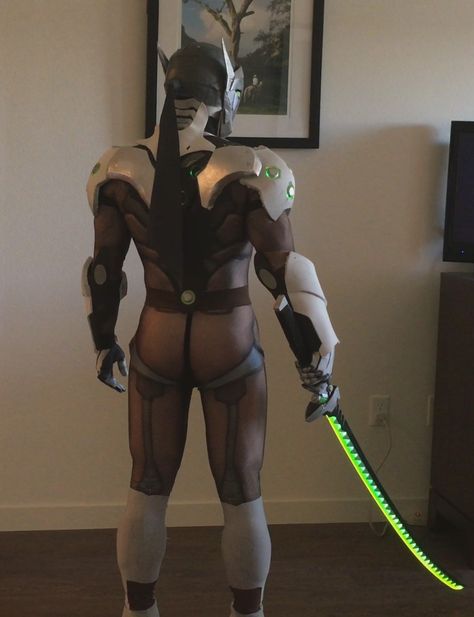 Now with screenprinted bodysuit.  #genji #genjicosplay Genji Cosplay, Overwatch Genji, Overwatch Fan Art, Body Pillow, Overwatch, Deadpool, Screen Printing, Fan Art, Fan