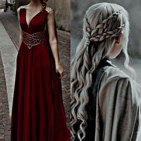 Danyeres Targaryen Outfit, Targaryen Outfit Aesthetic, Targaryen Inspired Outfit, Targaryen Outfit Dresses, House Of The Dragon Outfit Ideas, Targaryen Dress Aesthetic, House Of The Dragon Dresses, Winterfell Dress, Daenerys Dress