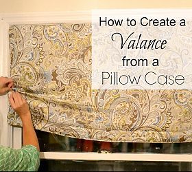 How to Create a Window Valance From a Pillow Case! How To Make A Valance, No Sew Valance, Room Paint Colors, Diy Window, Window Valance, Master Closet, Cool Diy Projects, Room Paint, Rustic Diy