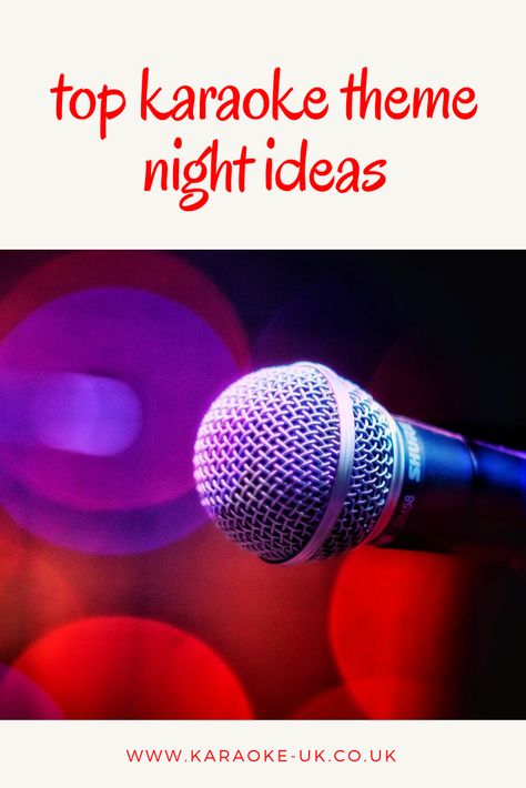 Theme Ideas For Your Karaoke Night Karaoke Business Ideas, Karaoke Night Ideas, Karaoke Songs Playlists, Karaoke Party Ideas At Home, Karaoke Funny, Best Karaoke Songs, Having Friends, Karaoke Night, Karaoke Party