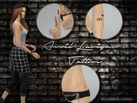 Jak & Daxter, Star Tattoos, Avril Lavigne, 24 Years Old, Sims 4 Cc, Sims Resource, Sims 3, I Missed, The Sims