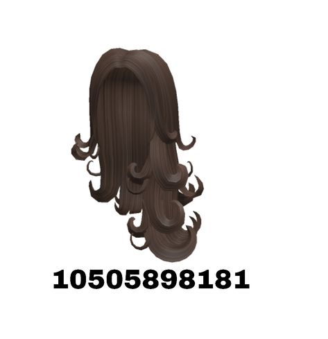 Curly Y2K Popular Material Girl Layered Popstar Hair with bangs wavy straight mid-part flowy curled elegance low bangs adorable trendy cute hair for you! This hair comes in Black Blonde Brown Berry Avenue Codes Hair Brown Bangs, Roblox Brown Curly Hair Codes, Brown Layered Hair, Side Curly Hairstyles, Berry Hair, Code Outfit, Bangs Wavy, Roblox Hair, Wavy Bangs