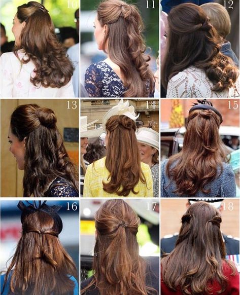 Kate Middleton Half Up Hair, Royal Hairstyle, Royal Hairstyles, Kate Middleton Hair, Princess Catherine, Long Hair Wedding Styles, Work Hairstyles, Kate Middleton Style, Hair Problems