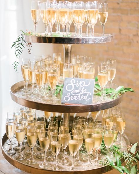 Cherry Blossom Events on Instagram: “‘Sip and be Seated’🥂 This is one of our favorite details from Rose + Jeremy's #cberealwedding last fall. A simple detail yet stunning…” Sip And Be Seated, Tea Party Sandwiches, Bar Signage, Party Sandwiches, Church Wedding Decorations, Country Wedding Decorations, Chalkboard Designs, White Gold Wedding, October Wedding