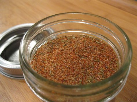 Mix up a batch of this seasoning and keep it on hand for giving just about any savory dish a "kicked-up" flavor. Emerils Essence, Emeril Essence Recipe, Emeril Lagasse Recipes, Burger Seasoning, Seasoning And Spice, Diy Spices, Rub Recipes, Creole Seasoning, Homemade Spices