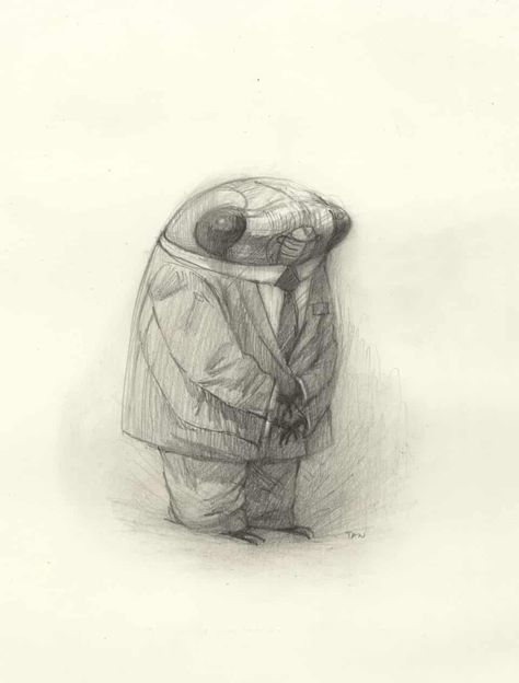 Shaun Tan's Cicada: a meditation on belonging and bullying – in pictures | Books | The Guardian Shaun Tan Art, Cicada Art, Cicada Tattoo, Graphite Illustration, Shaun Tan, Bug Art, Insect Art, Ap Art, Character Sketch