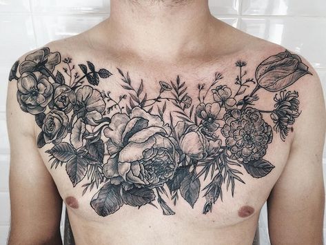 75 Nice Chest Tattoo Ideas | Art and Design Chest Tattoo Clouds, Chest Tattoo Birds, Chest Tattoo Wolf, Chest Tattoo Flowers, Chest Tattoo Wings, Mandala Chest Tattoo, Rose Chest Tattoo, Adler Tattoo, Men Flower Tattoo