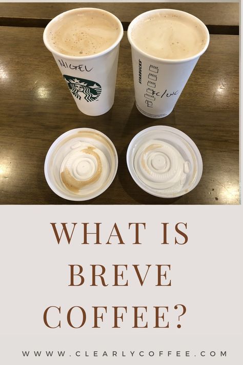 Breve Coffee Half And Half Coffee Recipes, Coffee With Half And Half Recipe, Breve Coffee Recipe, Breve Coffee, Speciality Coffee Recipes, Milk Cafe, Half And Half Recipes, Creamy Coffee, Best Espresso