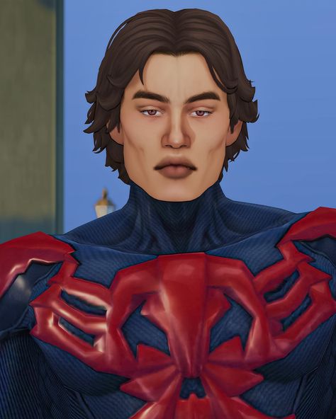 Sims 4 Cc Miguel O'hara, Sims 4 Miguel Ohara, Miguel O'hara Sims 4, Miguel O'hara Sims 4 Cc, Sims 4 Spiderman Cc, Sims 4 Superhero Cc, Sims 4 Cc Characters, Dinner Outfit Men, Fall Dinner Outfit