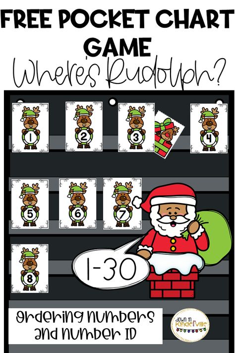 Reindeer Games Kindergarten, Christmas Number Recognition Activities, Rudolph Day At School, Preschool Reindeer Games, Rudolph Activities Preschool, Preschool Reindeer Activities, Christmas Number Activities, Reindeer Preschool Activities, Christmas Preschool Games