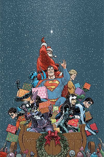 Superhero Christmas, Superman Pictures, Superman Gifts, Christmas Comics, Superman Art, Comics Memes, Batman Comics, Dc Heroes, Comic Book Artists