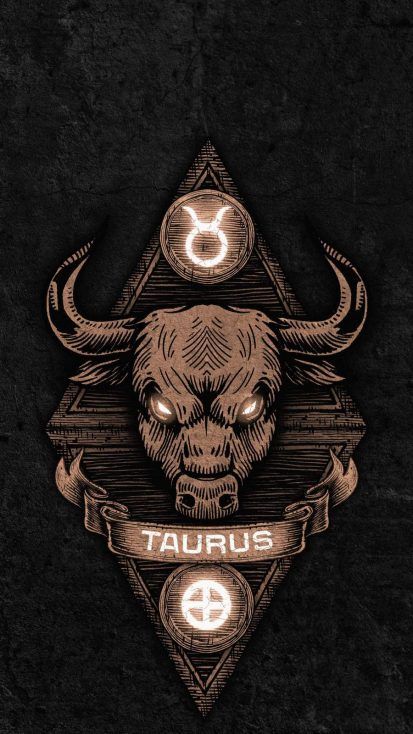 Tato Phoenix, Taurus Wallpaper, Jing Y Jang, Taurus Art, Taurus Zodiac Facts, Bull Art, Bull Tattoos, Taurus Tattoos, Astrology Taurus