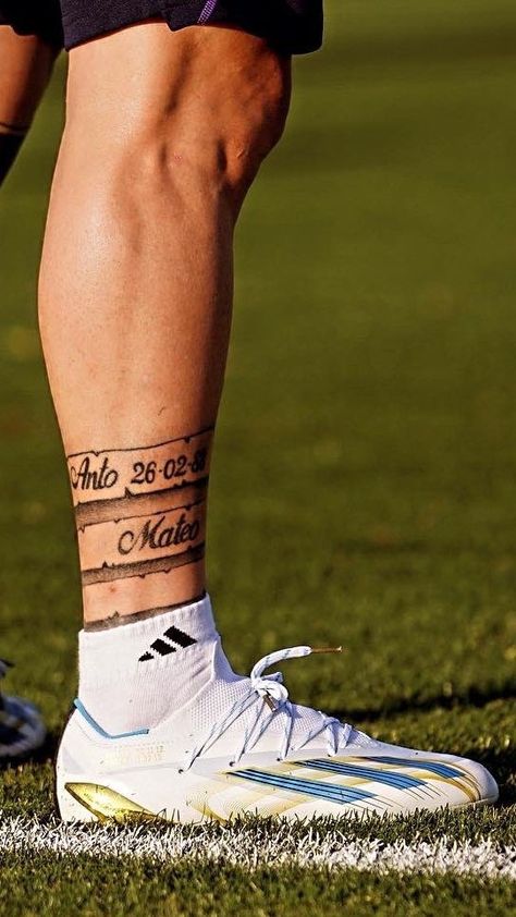 Goat Football, Messi Tattoo, Messi Goat, Lionel Andrés Messi, Messi 10, Arm Tattoos For Guys, Leo Messi, Football Boots, Leg Tattoos