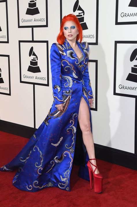 Watch Lady Gaga Pay Tribute To David Bowie at The 2016 Grammys Lady Gaga Shoes, Grammys 2016, Lady Gaga Outfits, Lady Gaga Artpop, Lady Gaga Fashion, David Bowie Tribute, Lady Gaga Photos, Lady Gaga Pictures, Lady Fashion