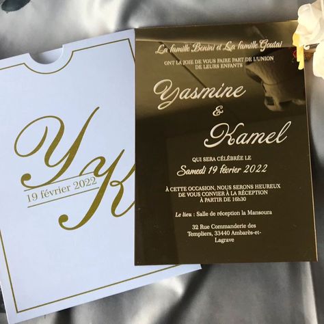 Mirror Invitation, Gift For Guests, Wedding Dinner Menu, 16th Birthday Invitations, Pocket Envelopes, Acrylic Wedding Invitations, Acrylic Invitations, Chocolate Gift Boxes, Mirror Gold