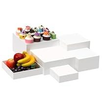 Buffet Risers, Dessert Table Display, White Cake Stand, Food Display Stands, Acrylic Display Box, Party Buffet, Food Display, Display Stands, Acrylic Display