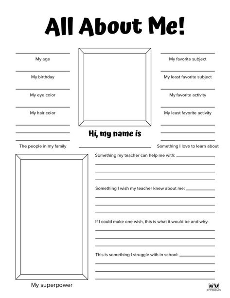 Printable All About Me Worksheet-Page 21 Student Profile Template Aesthetic, Free Printable All About Me Worksheets, All About Me Template Aesthetic, All About Me Aesthetic, About Me Template Aesthetic, Y2k Journal, All About Me Maths, About Me Worksheet, Writing Activities For Preschoolers