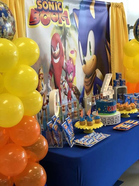 Hedgehog Birthday Party Ideas, Sonic The Hedgehog Birthday Party, Sonic Party, Hedgehog Birthday, Sonic Boom, The Hedgehog, Catch My Party, Birthday Party Ideas, Ideas Photo