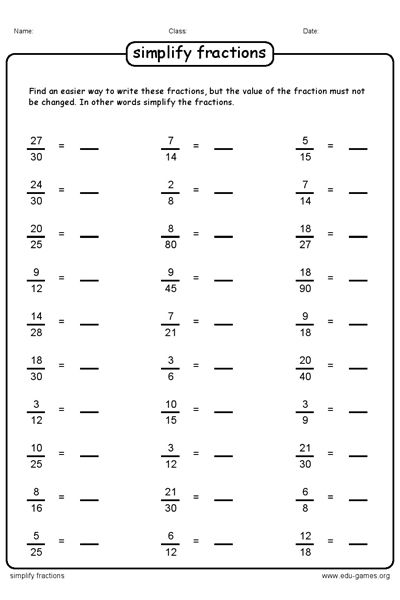 Create unlimited worksheets for free to practice to simplify fractions. Set the… Simplify Fractions Worksheet, Simplifying Fractions Worksheet, Simplify Fractions, Simplest Form Fractions, Reducing Fractions, Math Fractions Worksheets, Maths Worksheet, Simplifying Fractions, 4th Grade Math Worksheets