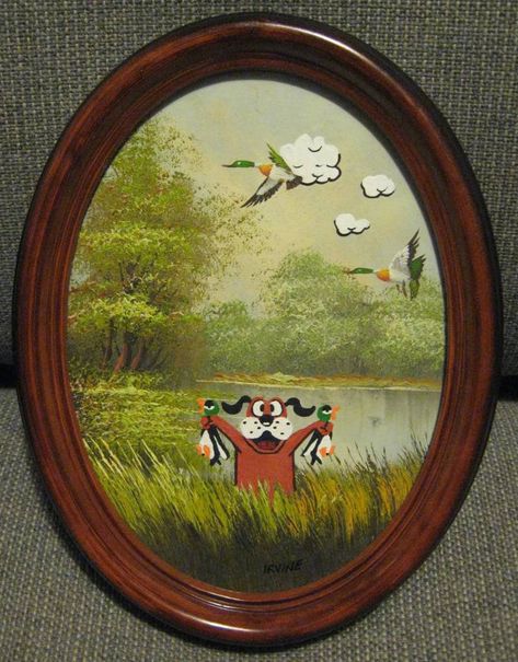 Duck Game, Thrift Store Art, Duck Hunt, Scrub Corpo, Manly Men, Yard Sales, Upcycled Art, Orlando Florida, Modern Wall Art