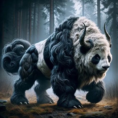 Hybrid Animals Fantasy Creatures, Animal Hybrids Art, Beast Monster, Animal Hybrids, Monster Artwork, Mythical Creatures Fantasy, Mystical Animals, Beast Creature, Creature Artwork