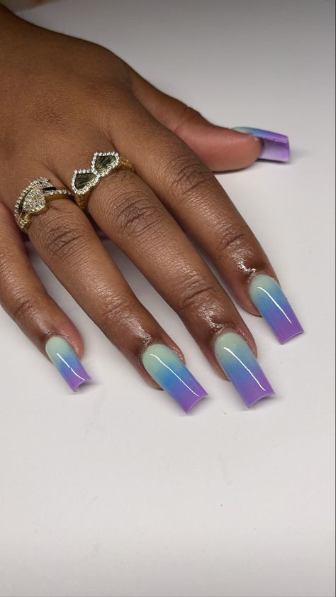 Greenish Blue, Cute Acrylic Nails, Acrylic Nail Designs, Nails Art, Fun Nails, Nails Inspiration, Acrylic Nails, Nail Designs, Nail Art