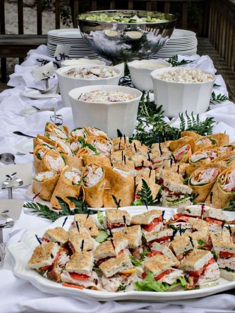 Wedding Finger Foods Table, Wedding Luncheon Ideas, Bridal Shower Food Ideas Lunch, Jenny Nguyen, Sandwich Buffet, Luncheon Menu, Garden Party Recipes, Website Pictures, Family Beach Session