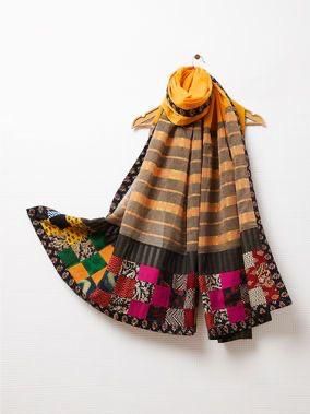 Decent Dresses, Dandiya Dress, Bagh Print, Designer Dupatta, Khadi Saree, Ikat Dress, Cotton Dupatta, Scarf Women Fashion, Kurta Designs Women