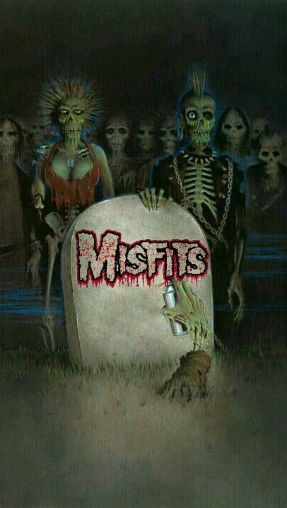 Misfits Grave Yard Misfits Wallpaper Iphone, Misfits Art, Descending Angel, Misfits Wallpaper, Misfits Band Art, Misfits Poster, Misfits Logo, Misfits Fiend, Crimson Ghost