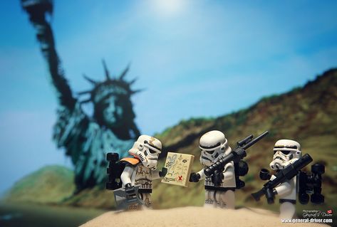 Where are we? | Where are we? The planet of the apes LEGO St… | Flickr Starwars Tatooine, Lego Pics, Lego Humor, Lego Stormtrooper, Knowledge Graph, Lego Starwars, Storm Troopers, Star Wars Anakin, Lego Photo