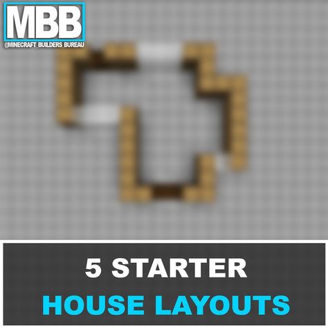 Minecraft Builders Bureau on Instagram: “Here’s a collection of starter houses layout, you can always start your worlds in style! . . #minecraft #minecraftbuild #minecraftbuilds…” Minecraft Starter House Layout, Minecraft Starter Base Ideas, Minecraft Starter Base, Houses Layout, Minecraft Starter House, Starter House, Base Ideas, House Layout, Starter Home