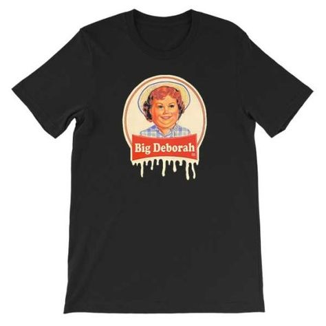 Big Deborah T-Shirt Perfect for those who love standout fashion, this tee makes a playful and creative statement wherever you go. Big Deborah, T Shirt Making, Artistic Vibe, Shirt Making, Quirky Design, Artist Style, Bold Fashion, Custom Shirts, Creative Design