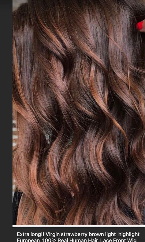 Caramel Balayage Shadow Root, Brown Hair 2023 Fall, Autumn Hair Color 2023, Textured Brunette Hair, Brunette With Red Lowlights, Brown Hair With Fall Highlights, Red And Caramel Highlights On Dark Hair, Brown Hair With Red Lowlights, Fall 2022 Hair Colors