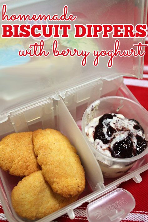 Stuck for fresh Lunch Box Ideas for your kids? Try these Homemade Biscuit Dippers and Berry Yoghurt Healthy Smoothies For Kids, Homemade Biscuit, Fresh Lunch, Lunch Box Ideas, Lunchbox Treats, Ideas For Teachers, Smoothies For Kids, Homemade Biscuits, Healthy Snacks Easy