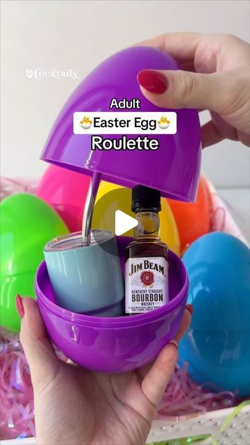 Cocktails (21+ to follow) on Instagram: "Get the mini Stanley-style cups through the link in our bio!🤩 This Adult Easter Egg Roulette will be a hit with friends and family this spring!🐣 @cocktails and @purewow may earn commission through links on our social #adulteastereggroulette #adult #easteregg #easter #roulette #ministanleystylecups #minicups #alcoholshooters #eastergames #easteractivities" Egg Roulette, Mini Stanley, Easter 2024, Adult Easter, Easter Games, Spring Cocktails, Jim Beam, Easter Activities, Follow On Instagram