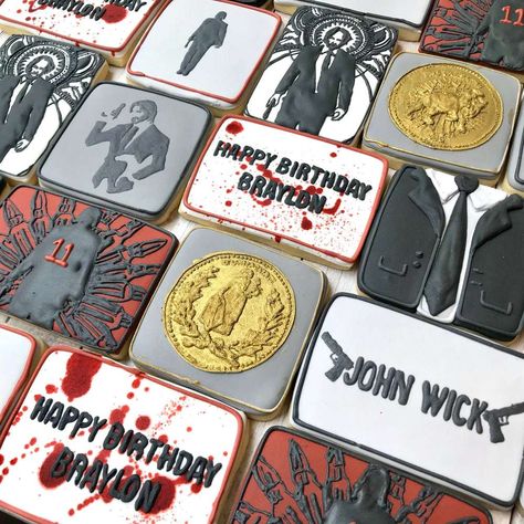 John Wick | CatchMyParty.com 42nd Birthday, Search Party, Birthday For Him, 30th Birthday Parties, Birthday Printables, Catch My Party, Birthday Party Ideas, 30th Birthday, Ideas Photo