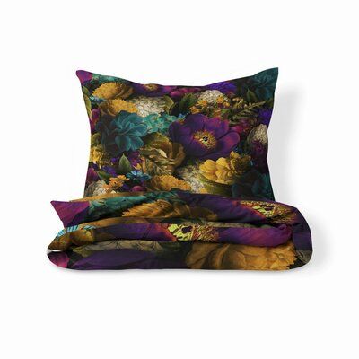 Red Barrel Studio Auvray Duvet Cover Set Size: Queen Floral Comforter, Down Comforter, Duvet Covers Twin, Twin Duvet, Cover Pillow, King Duvet, King Duvet Cover, Queen Duvet, Queen Duvet Covers