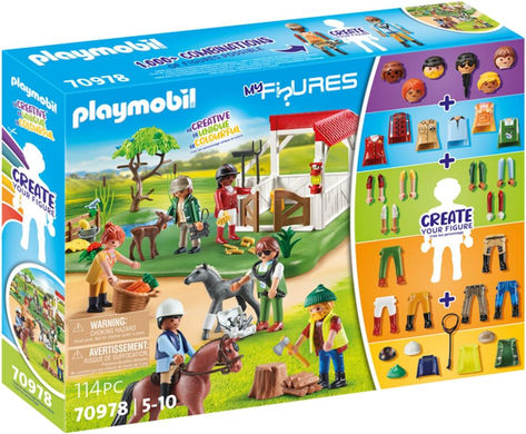 Care for the horse, tend to the vegetable garden, chop some wood or look after a young foal - there is so much to do! Groom the horse and get him ready for a ride. Mix and match the figures' bodies, heads, legs and arms for over one thousand combinations. With so many options create a figure as unique as you! #playmobil #toys #gifts Playmobil Toys, Play Mobile, Two Horses, Horse Ranch, Batman And Robin, Manhattan Toy, Preschool Toys, Water Painting, The Horse