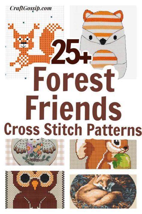 Whether you are looking for forest friend patterns or woodlands patterns we have you covered with this Cross stitch roundup of over 25 patterns.  Forest or woodland-themed decor is perfect for nurseries or even the man cave.  I have … Read More... Squirrel Cross Stitch Pattern Free, Woodland Animals Cross Stitch Patterns, Nature Cross Stitch Patterns Free, Forest Friends Quilt, Friends Cross Stitch, Counted Cross Stitch Patterns Free, Free Cross Stitch Designs, Owl Cross Stitch, Nursery Cross Stitch