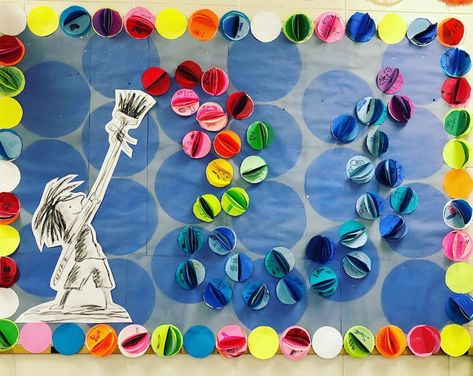 Dot display #youngschoolart #dotday #peterhreynolds #thedot #thedotbook #artandliteracy #dotbook #dotbooks #artclass… Peter H Reynolds, The Dot Book, Dot Day, School Art, Art Classes, Art School, Circles, Crafts For Kids, Dots