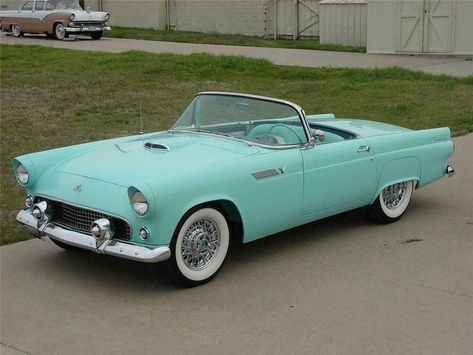 Ford Thunderbird Convertible, Thunderbird Convertible, Ford Classic Cars, Old Classic Cars, Ford Thunderbird, Pretty Cars, Classic Cars Vintage, Car Ads, Car Auctions