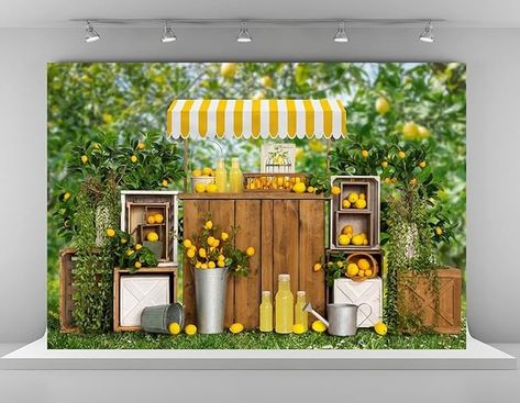 Amazon.com : Kate 7x5ft Summer Lemon Shop Backdrops for Photography Lemonade Theme Party Decoration Background Lemon Juice Lemon Tree Backgrounds Sweet Baby 1st Birthday Party Studio Backdrop : Electronics Lemonade Theme Party, Backdrops For Photography, Decoration Background, Photography Decor, Studio Backdrops, Baby 1st Birthday, Theme Party Decorations, Lemon Tree, 1st Birthday Party