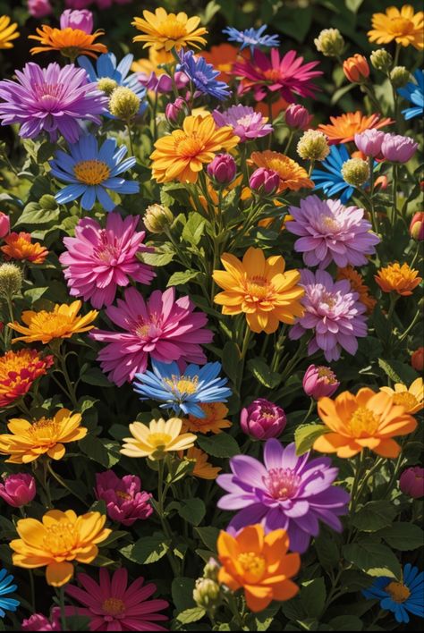 Colourful flowers, nature,colourful Colorful Flowers Arrangements, Multi Colored Flowers, Colourful Flowers, Colorful Aesthetic, Colorful Plants, Graphic Wallpaper, Bright Flowers, Vibrant Flower, Different Flowers