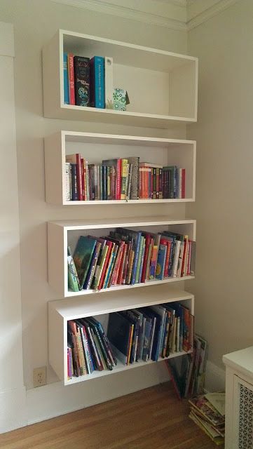 Koti Diy, Kitchen Wall Storage, Kitchen Wall Shelves, Floating Bookshelves, Ikea Bookshelves, Kitchen Wall Cabinets, Ikea Shelves, Regal Design, Floating Shelves Diy