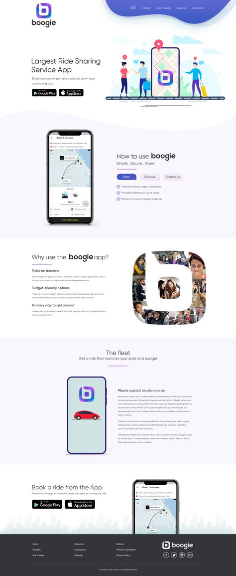 Ride Sharing Landing page Design Ride Sharing App Website, Services Landing Page Design, Ride Share Website, Ride Sharing App Landing Page, Ride Sharing Website Design, App Landing Page Design, Ride Sharing App, Graphic Branding, Website Design Inspiration Layout