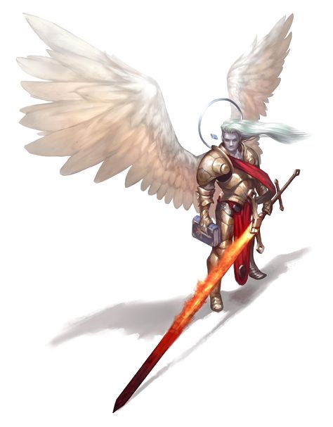 Greatsword Solar Angel of War - Belkzen - Pathfinder PFRPG DND D&D 3.5 5th ed d20 fantasy Pathfinder Character, Angel Artwork, Angel Warrior, Ange Demon, Angels And Demons, Arte Fantasy, Fantasy Rpg, Angel Art, Fantasy Artwork